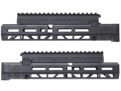 CNC Production JM アルミCNC M-LOK ハンドガード w/ レールドガスチューブ for GHK/マルイ GBB AK [サイズ：6.1インチ / 10.64インチ / 14.25インチ]