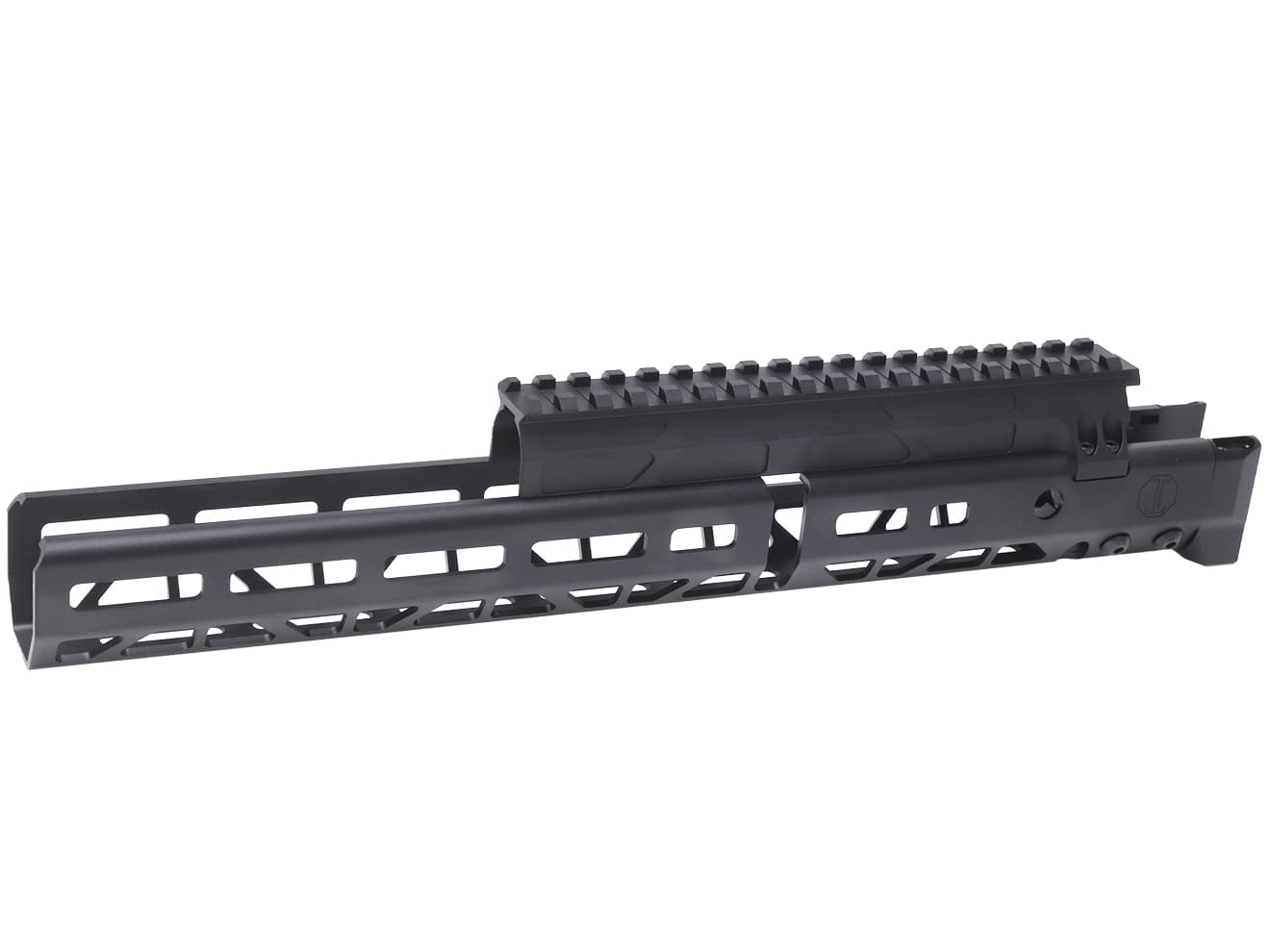 CNC Production JM アルミCNC M-LOK ハンドガード w/ レールドガスチューブ for GHK/マルイ GBB AK [サイズ：6.1インチ / 10.64インチ / 14.25インチ]