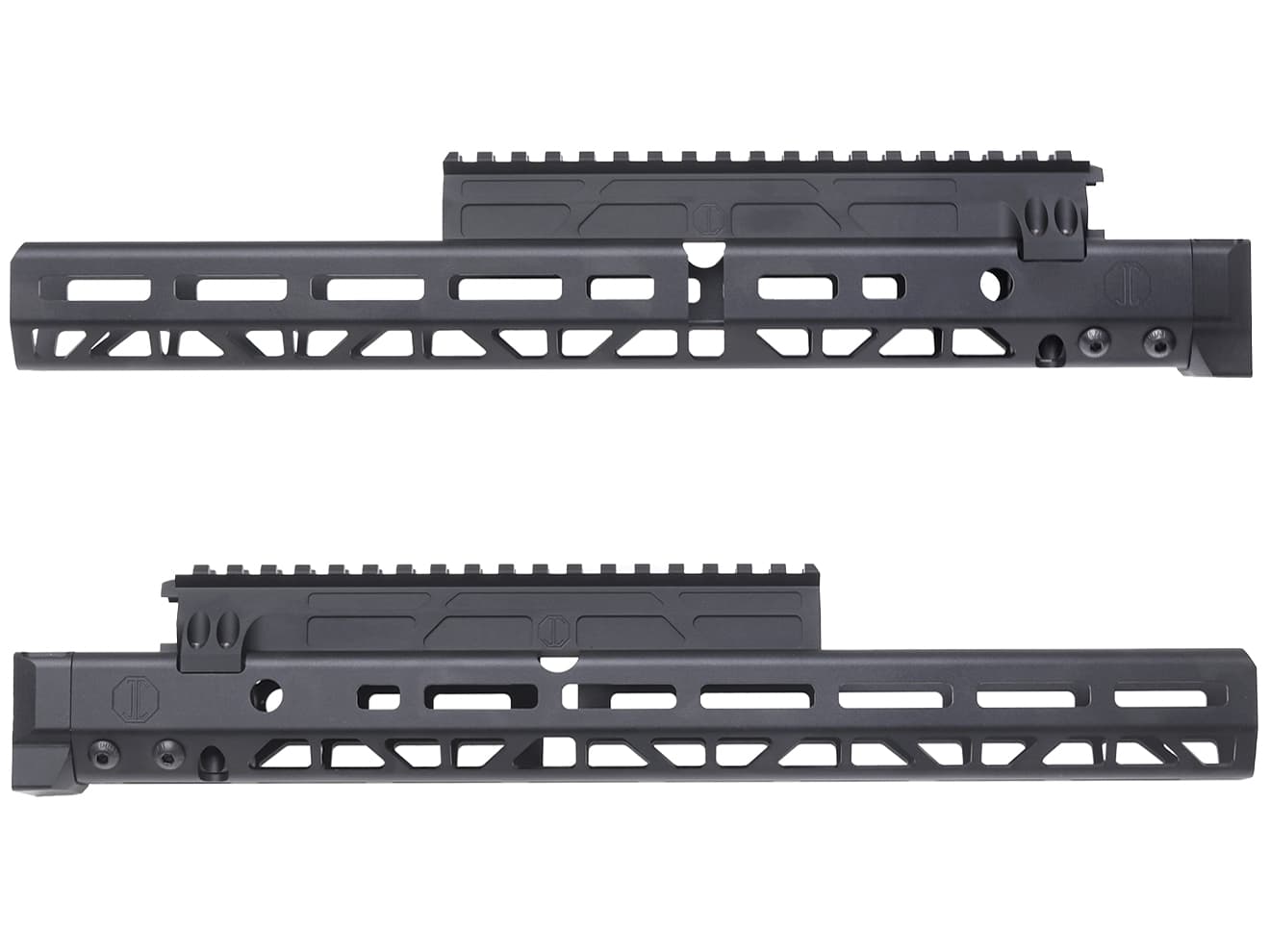 CNC Production JM アルミCNC M-LOK ハンドガード w/ レールドガスチューブ for GHK/マルイ GBB AK [サイズ：6.1インチ / 10.64インチ / 14.25インチ]