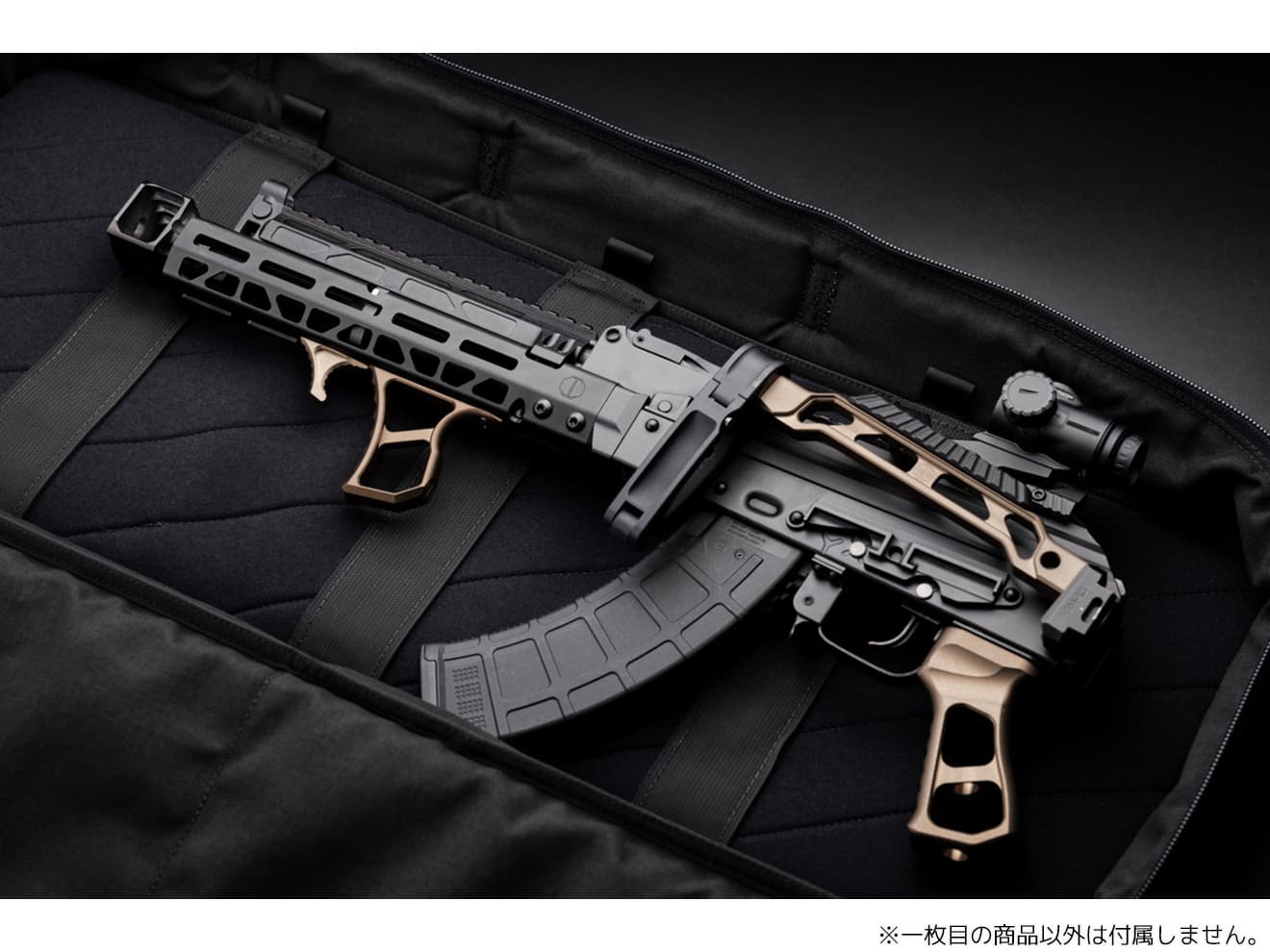 CNC Production JM アルミCNC M-LOK ハンドガード w/ レールドガスチューブ for GHK/マルイ GBB AK [サイズ：6.1インチ / 10.64インチ / 14.25インチ]