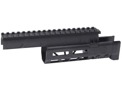 CNC Production JM アルミCNC M-LOK ハンドガード w/ レールドガスチューブ for GHK/マルイ GBB AK [サイズ：6.1インチ / 10.64インチ / 14.25インチ]