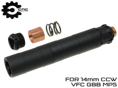 CNC Production OBS モジューラーサプレッサー 9mm(14mm逆ネジ/VFC GBB MP5) サイレンサー