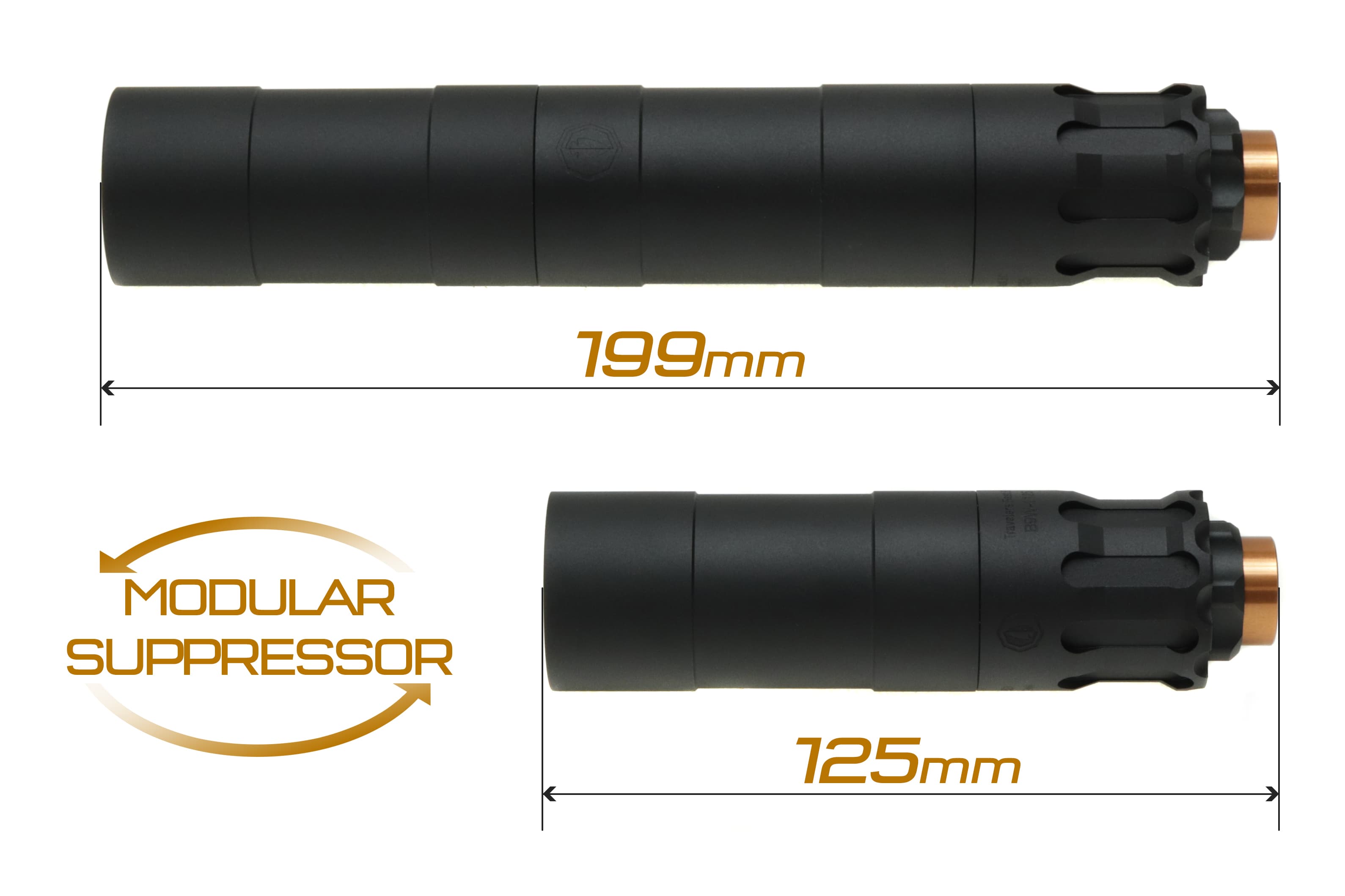 CNC-SI-01-9m CNC Production OBS モジューラーサプレッサー 9mm(14mm