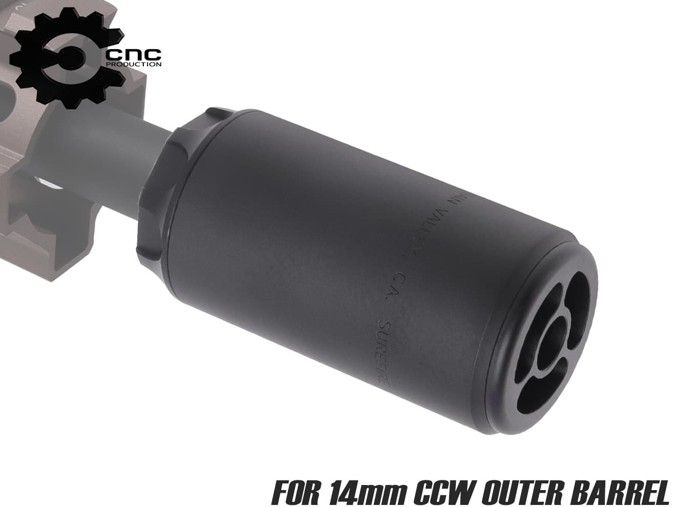 CNC Production ブラストディフューザー for 14mmCCW [セット内容：5KU SPLIT FIRE トレーサー / 本体のみ]
