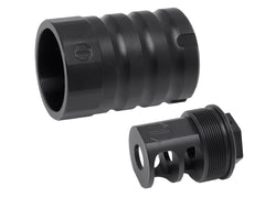 CNC Production Omega9Kタイプ サプレッサー for 14mmCCW / MP5 [セット内容：本体のみ / マズルブレーキセット / マズルブレーキ＋トレーサー]