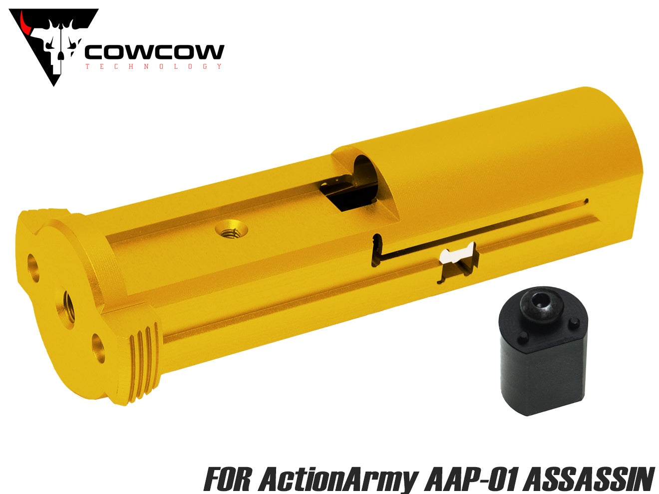 COWCOW TECHNOLOGY A7075 CNC ウルトラライトウェイト ブローバックユニット for ActionArmy AAP-01 [カラー：ブラック / シルバー / ゴールド / レッド / レインボー]
