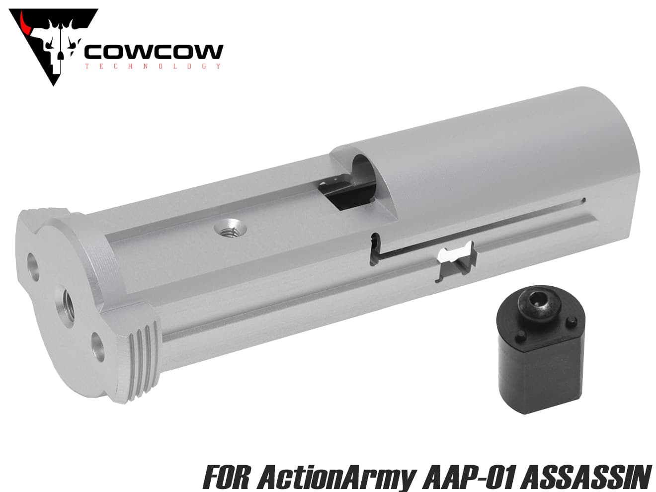 COWCOW TECHNOLOGY A7075 CNC ウルトラライトウェイト ブローバックユニット for ActionArmy AAP-01 [カラー：ブラック / シルバー / ゴールド / レッド / レインボー]