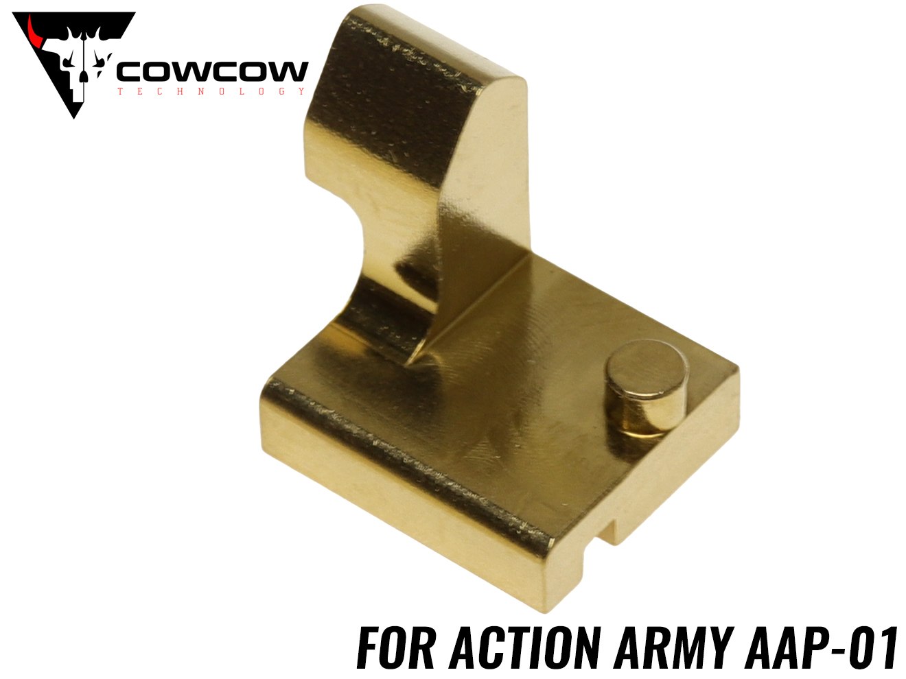 COWCOW TECHNOLOGY ステンレス CNC セレクタープレート [ActionArmy AAP-01用] [カラー：ブラック / シルバー / ゴールド / レインボー]