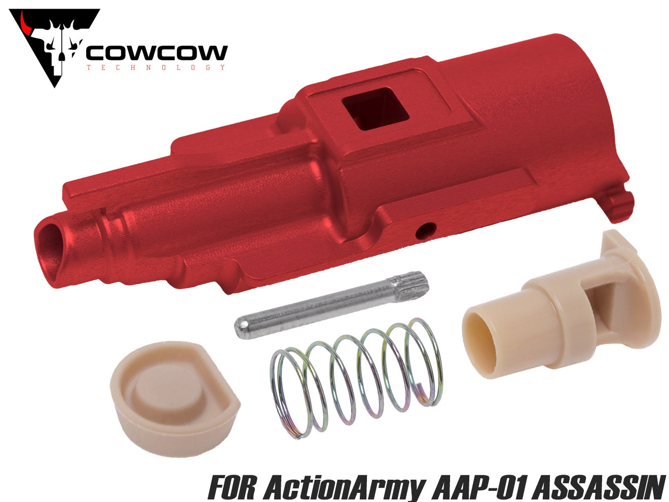 COWCOW TECHNOLOGY A7075 CNC 強化ローディングノズルフルセット for ActionArmy AAP-01 [カラー：ブラック / シルバー / ゴールド / レッド / レインボー]