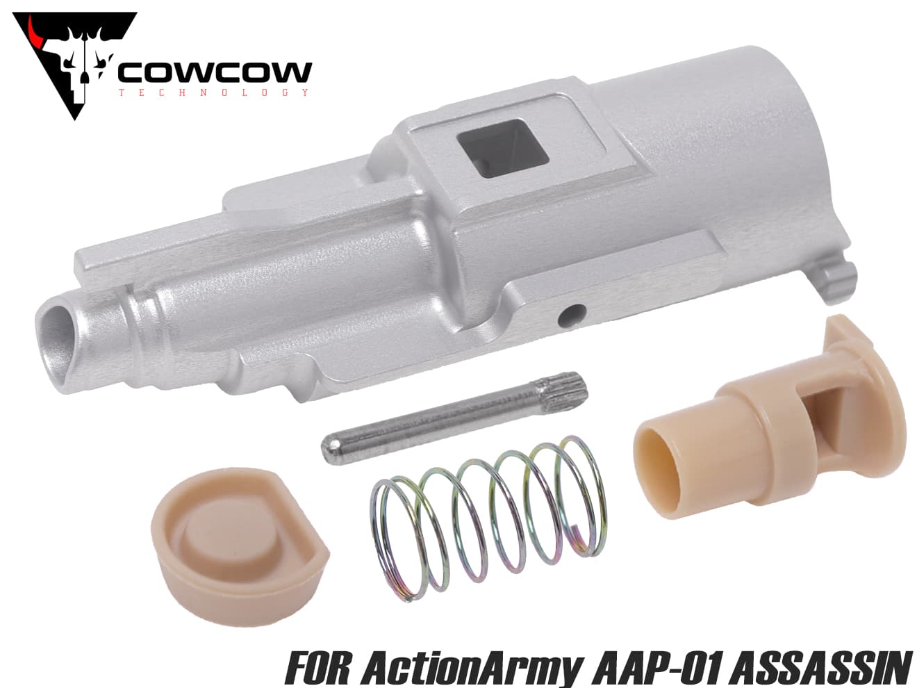 COWCOW TECHNOLOGY A7075 CNC 強化ローディングノズルフルセット for ActionArmy AAP-01 [カラー：ブラック / シルバー / ゴールド / レッド / レインボー]