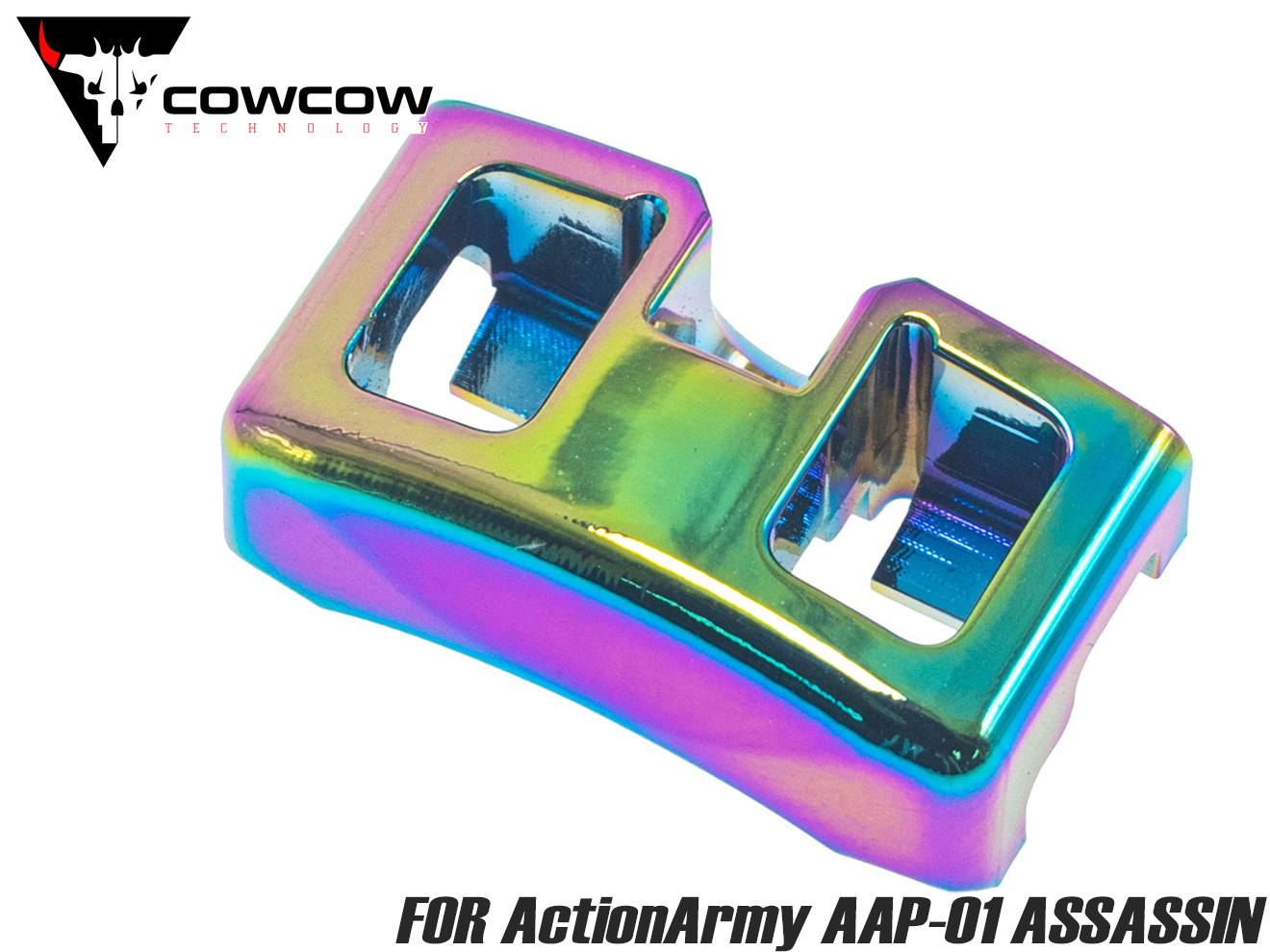 COWCOW TECHNOLOGY A7075 CNC アッパーロック for ActionArmy AAP-01 [カラー：ブラック / シルバー / ゴールド / レッド / ブルー / レインボー]
