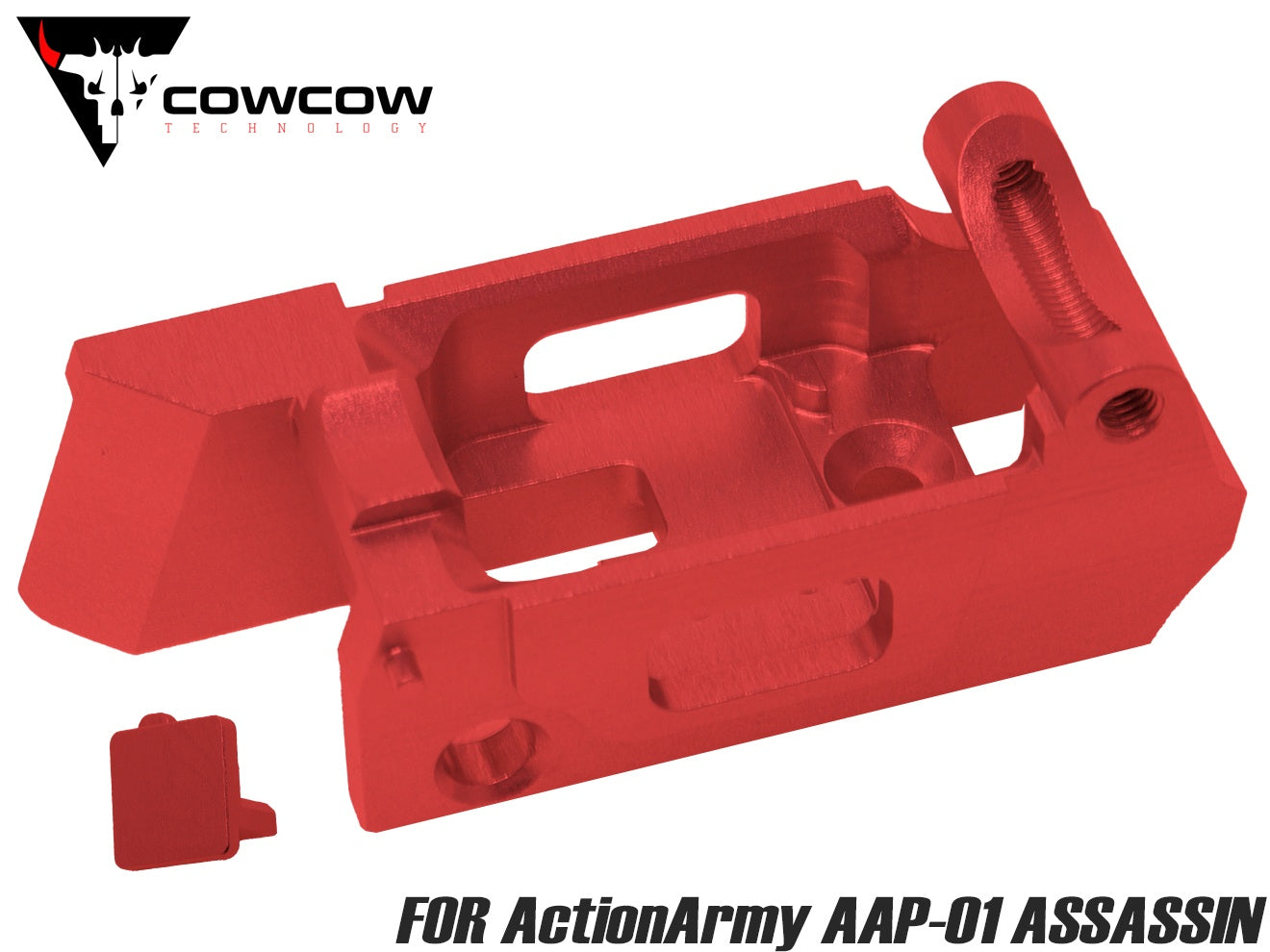 COWCOW TECHNOLOGY A7075 CNC 強化トリガーハウジング for ActionArmy AAP-01 [カラー：ブラック / シルバー / ゴールド / レッド / レインボー]