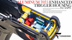 COWCOW TECHNOLOGY A7075 CNC 強化トリガーハウジング for ActionArmy AAP-01 [カラー：ブラック / シルバー / ゴールド / レッド / レインボー]