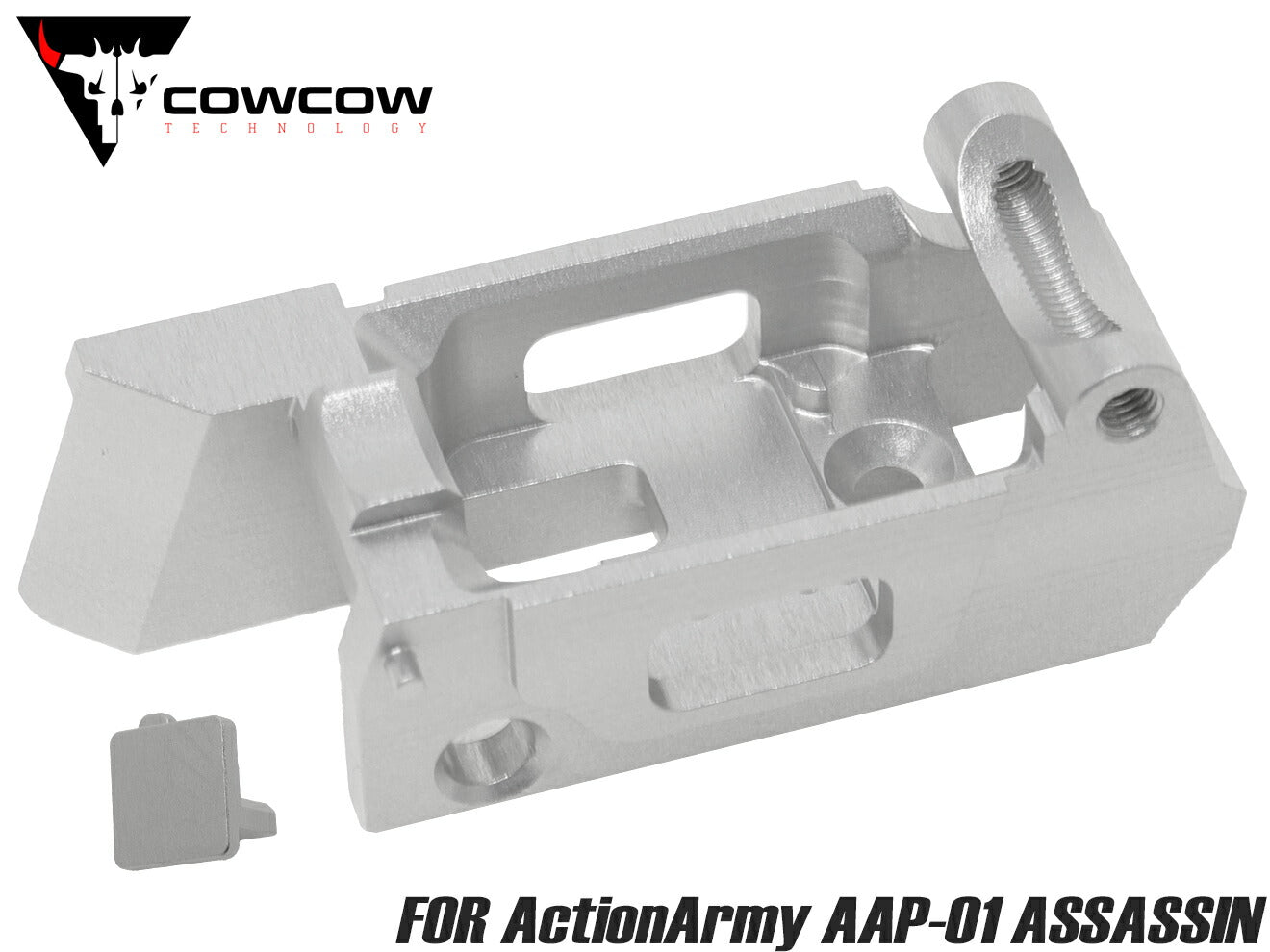 COWCOW TECHNOLOGY A7075 CNC 強化トリガーハウジング for ActionArmy AAP-01 [カラー：ブラック / シルバー / ゴールド / レッド / レインボー]