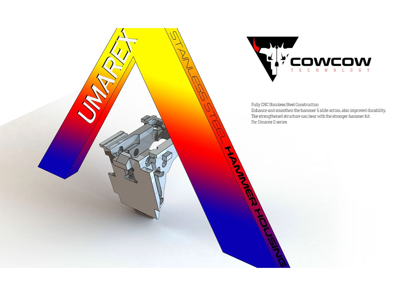 COWCOW TECHNOLOGY ステンレスCNC ハンマーハウジング UMAREX GLOCKシリーズ