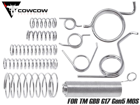 COWCOW TECHNOLOGY 120% 強化スプリングセット for TM GBB G17 Gen5 MOS