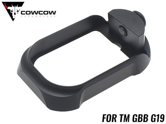 COWCOW TECHNOLOGY アルミCNC タクティカルマグウェル G19 [カラー：ブラック / FDE / シルバー]