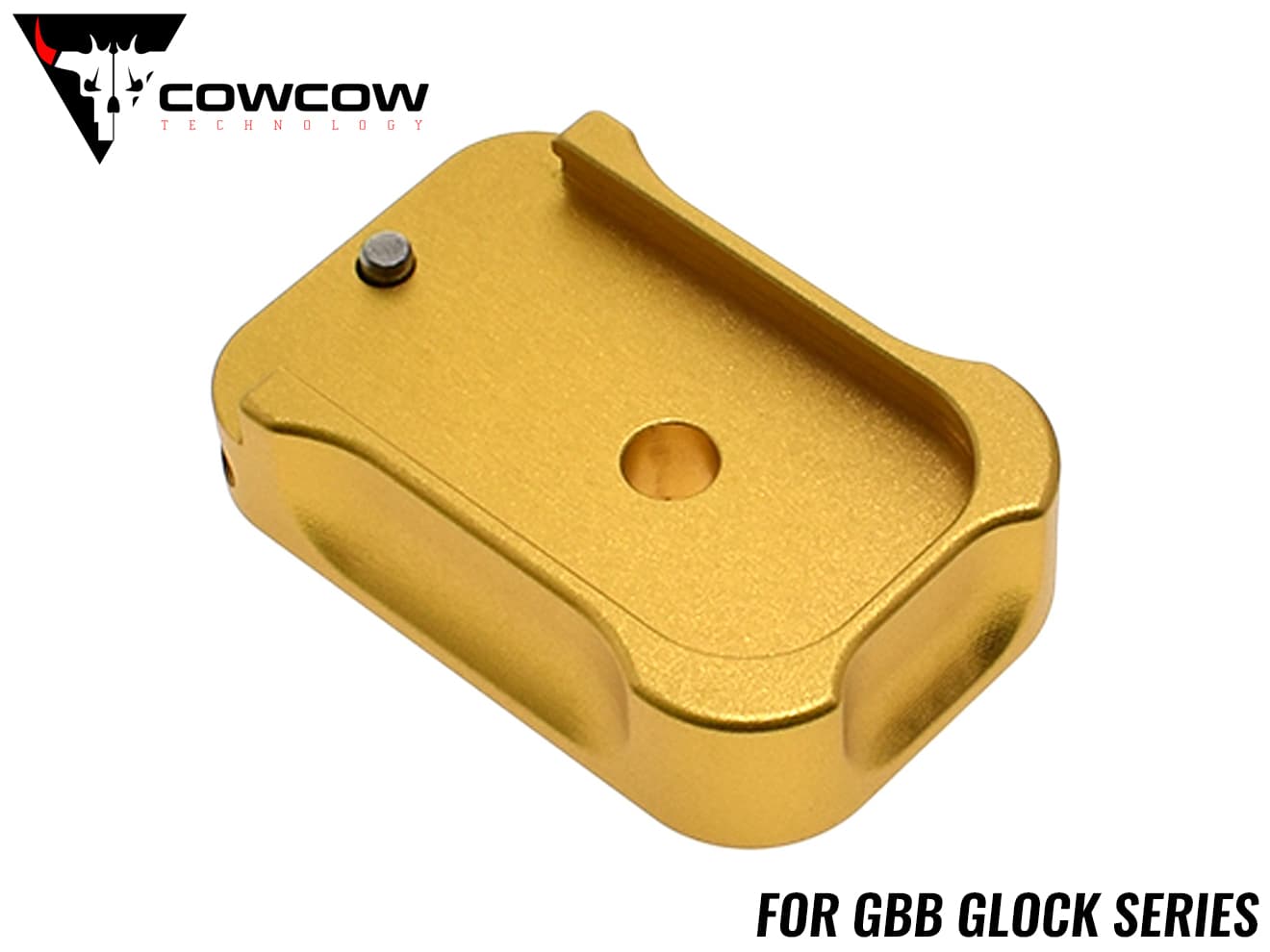 COWCOW TECHNOLOGY アルミCNC タクティカルマガジンダンパー GLOCK [カラー：ブラック / FDE / ゴールド / レッド / シルバー]