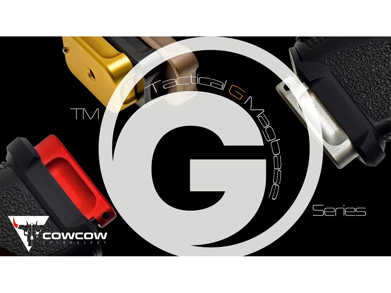 COWCOW TECHNOLOGY アルミCNC タクティカルマガジンダンパー GLOCK [カラー：ブラック / FDE / ゴールド / レッド / シルバー]