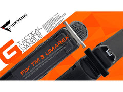 COWCOW TECHNOLOGY アルミCNC タクティカルコッキングハンドル TM & Umarex G [カラー：シルバー / ブラック]