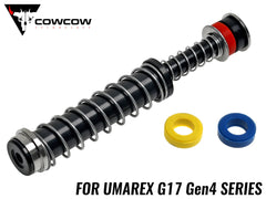 COWCOW TECHNOLOGY ステンレス リコイルスプリングガイド UMAREX G17 Gen4 TiALN [カラー：ブラック / ゴールド / シルバー]