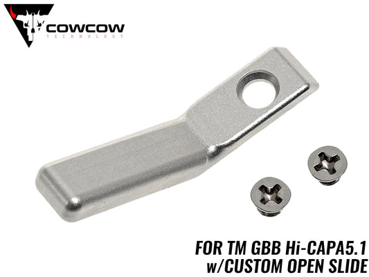 COWCOW TECHNOLOGY アルミCNC RAW コッキングハンドル オープン A TM Hi-Capa [カラー：シルバー / ブラック / ゴールド]