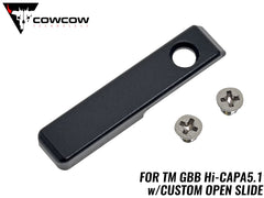 COWCOW TECHNOLOGY アルミCNC RAW コッキングハンドル オープン B TM Hi-Capa [カラー：シルバー / ブラック / ゴールド]
