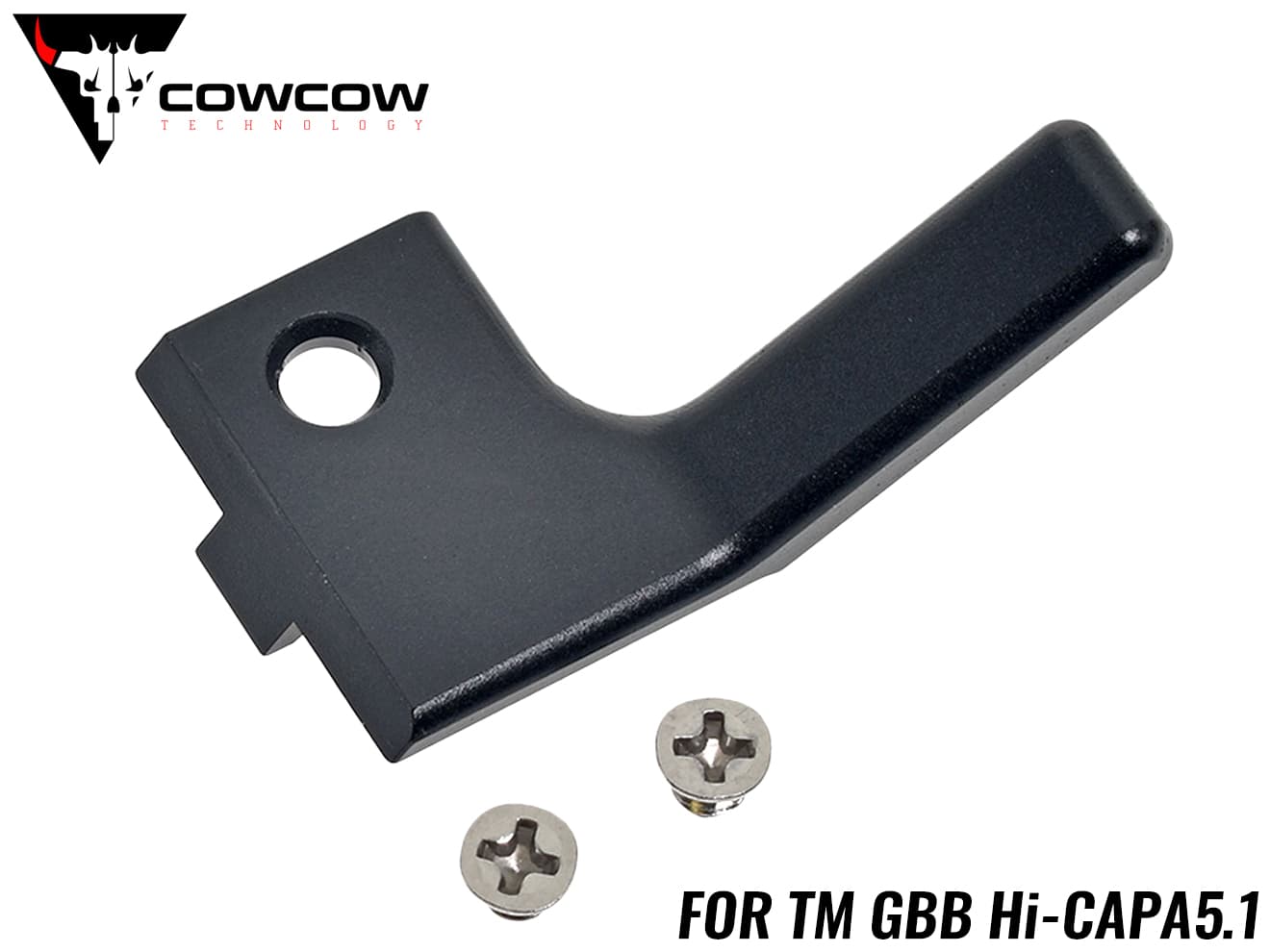 COWCOW TECHNOLOGY アルミCNC RAW コッキングハンドル スタンダード C 左出し用 TM Hi-Capa [カラー：シルバー / ブラック / ゴールド]