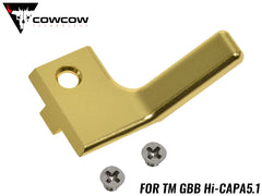 COWCOW TECHNOLOGY アルミCNC RAW コッキングハンドル スタンダード C 左出し用 TM Hi-Capa [カラー：シルバー / ブラック / ゴールド]
