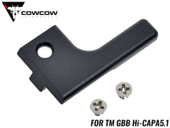 COWCOW TECHNOLOGY アルミCNC RAW コッキングハンドル スタンダード D 左出し用 TM Hi-Capa [カラー：シルバー / ブラック / ゴールド]