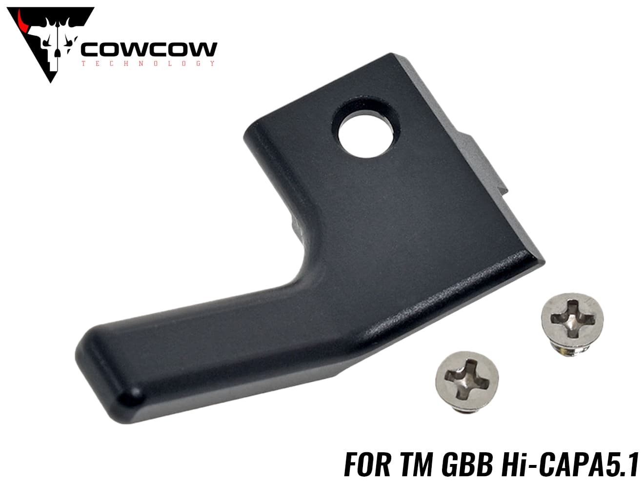 COWCOW TECHNOLOGY アルミCNC RAW コッキングハンドル スタンダード E 右出し用 TM Hi-Capa [カラー：シルバー / ブラック / ゴールド]