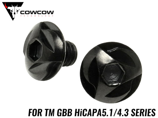 COWCOW TECHNOLOGY ステンレス グリップスクリュー TM Hi-CAPAシリーズ [カラー：ブラック / ゴールド / レインボー / シルバー]