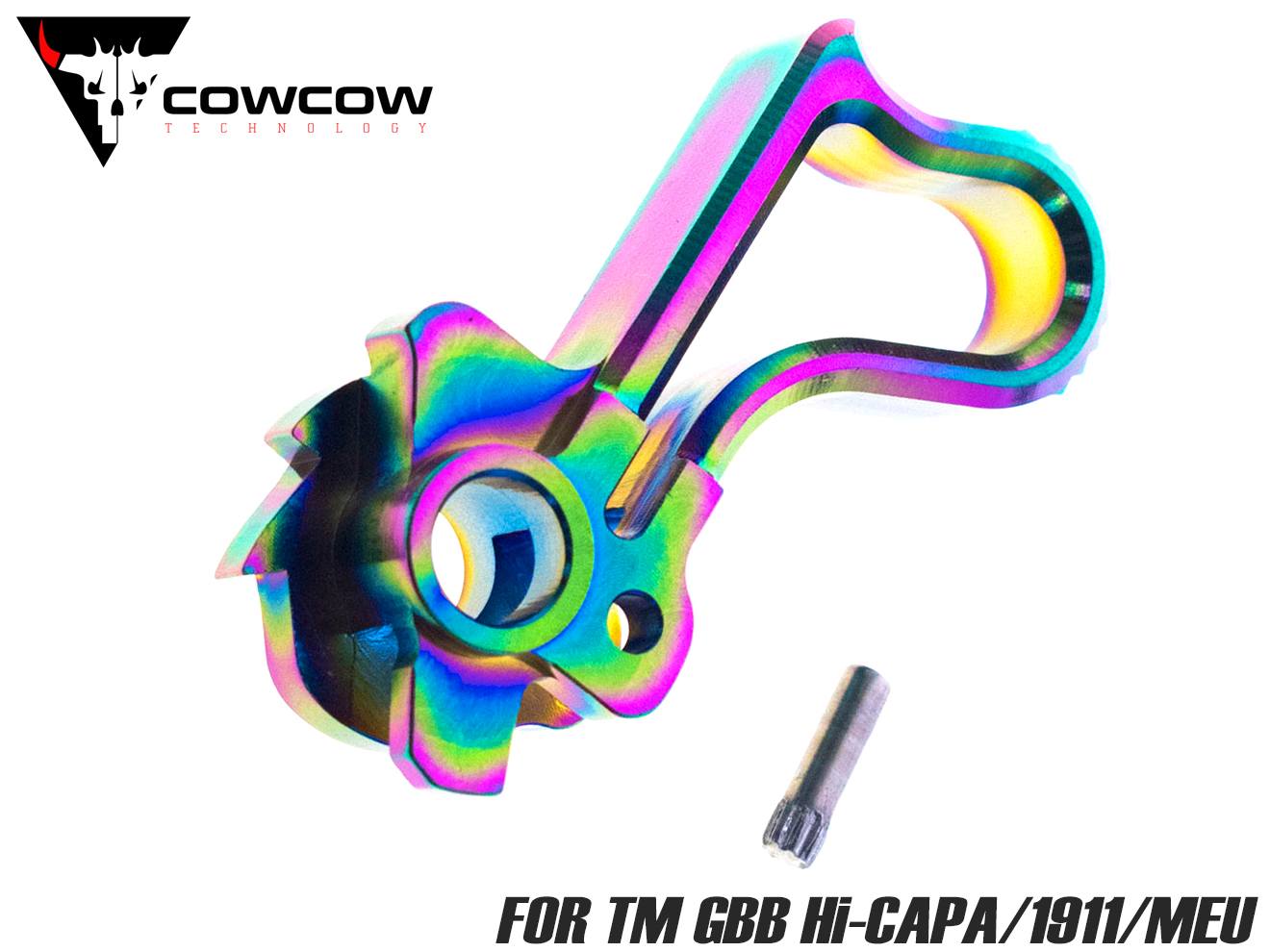 COWCOW TECHNOLOGY マッチグレード ステンレスハンマー type B マルイ Hi-CAPA/1911シリーズ [カラー：ブラック / ゴールド / シルバー / レインボー]