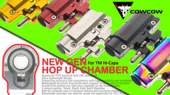 COWCOW TECHNOLOGY A7075CNC NewGen ホップアップチャンバー マルイ Hi-CAPA/1911シリーズ [カラー：ブラック / レッド / シルバー / ゴールド / レインボー]
