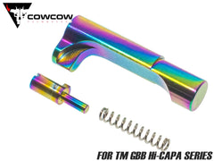 COWCOW TECHNOLOGY ステンレスCNC マッチグレード マガジンキャッチ マルイ Hi-CAPAシリーズ [カラー：ブラック / シルバー / ゴールド / レインボー]