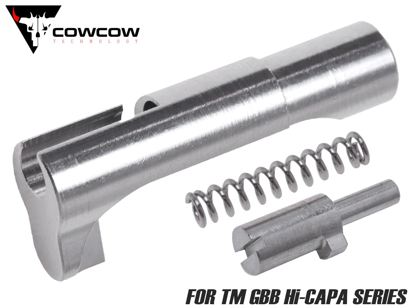 COWCOW TECHNOLOGY ステンレスCNC マッチグレード マガジンキャッチ マルイ Hi-CAPAシリーズ [カラー：ブラック / シルバー / ゴールド / レインボー]