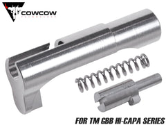COWCOW TECHNOLOGY ステンレスCNC マッチグレード マガジンキャッチ マルイ Hi-CAPAシリーズ [カラー：ブラック / シルバー / ゴールド / レインボー]