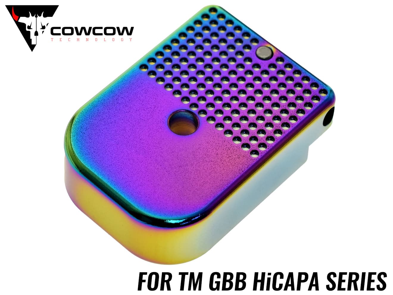 COWCOW TECHNOLOGY D01 ドットタック マガジンベース Hi-CAPA [カラー：ブラック / シルバー / レッド / ゴールド / レインボー]