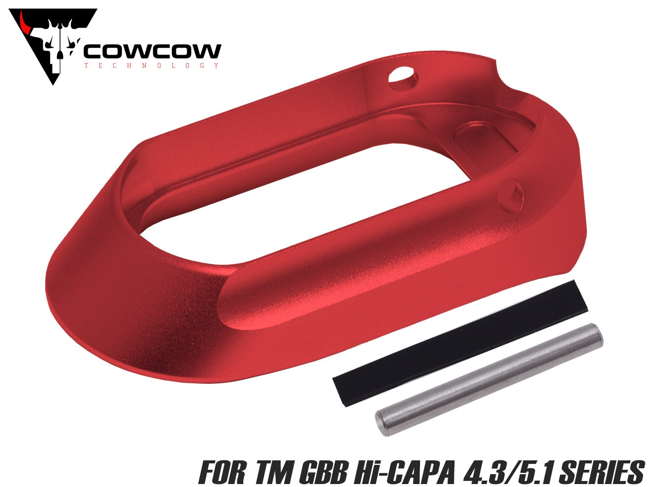 COWCOW TECHNOLOGY アルミCNC ハイヒールマグウェル マルイ Hi-CAPAシリーズ [カラー：ブラック / シルバー / ゴールド / レッドレインボー]