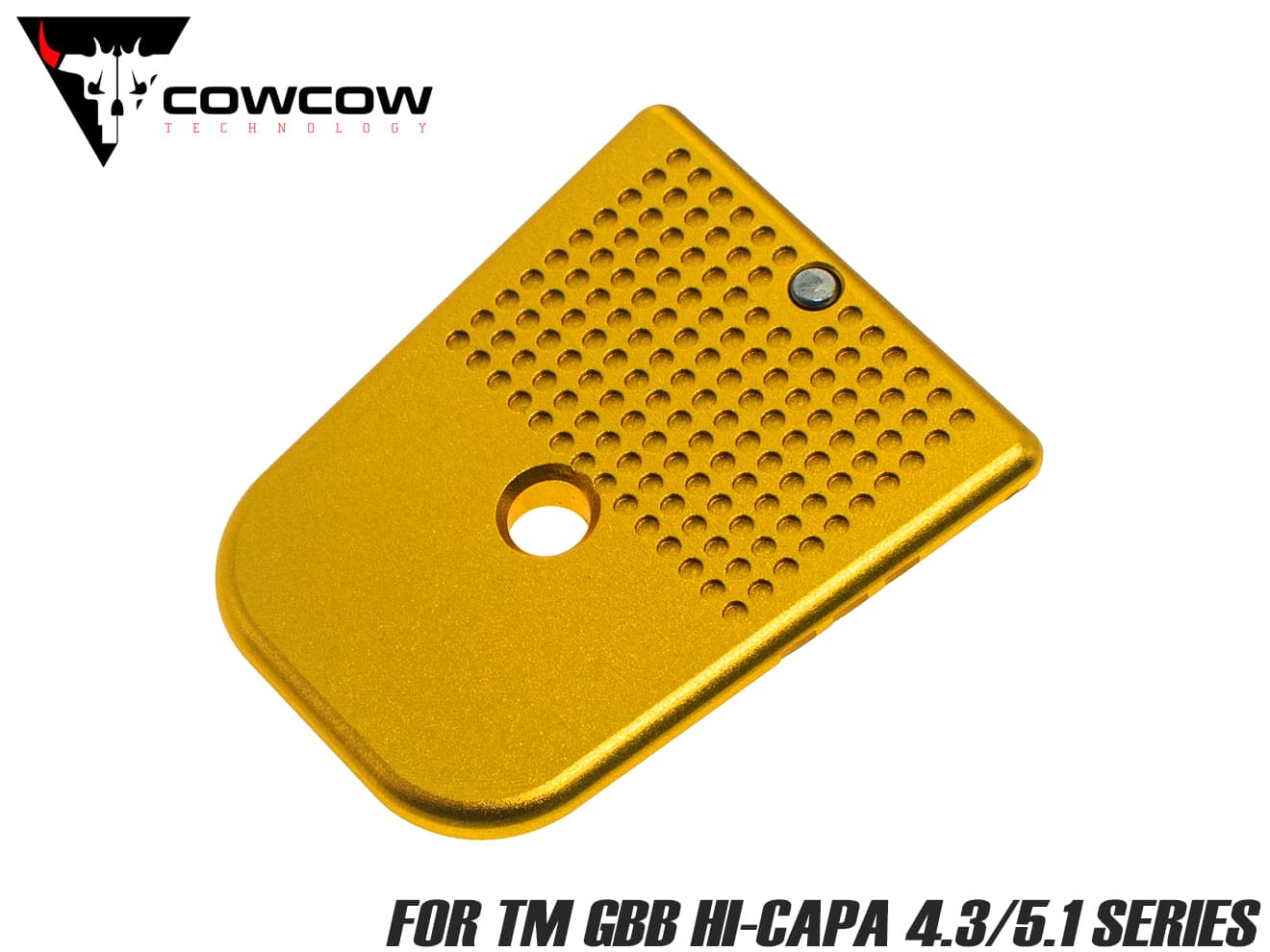 COWCOW TECHNOLOGY D02 ドットタック マガジンベース Hi-CAPA [カラー：ブラック / ゴールド / レッド / レインボー / シルバー]