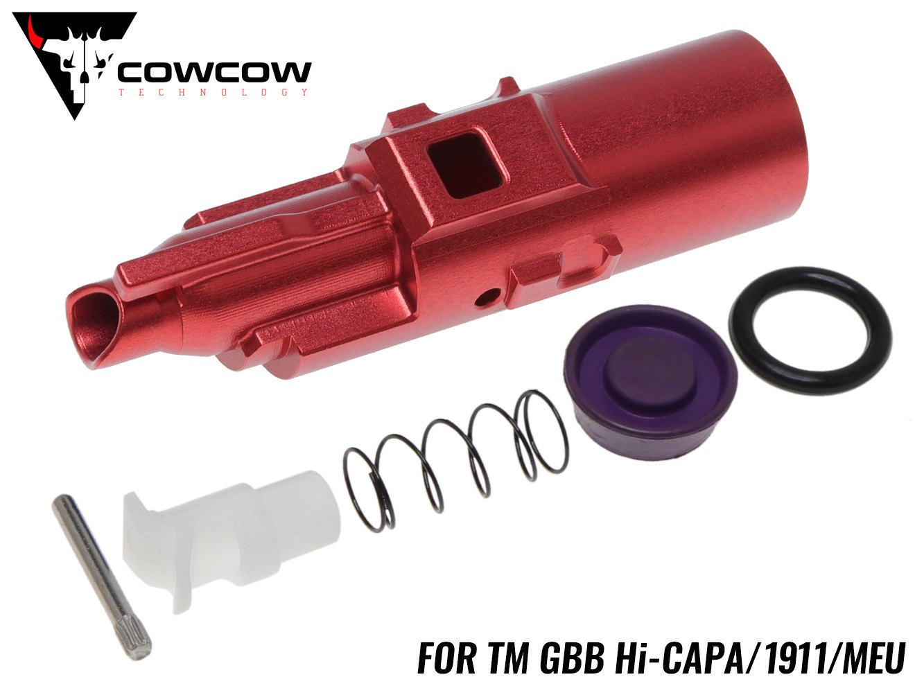 COWCOW TECHNOLOGY A7075 CNC パワーアップ ローディングノズルセット TM Hi-CAPA/1911 [カラー：シルバー / ブラック / ゴールド / レッド / レインボー]