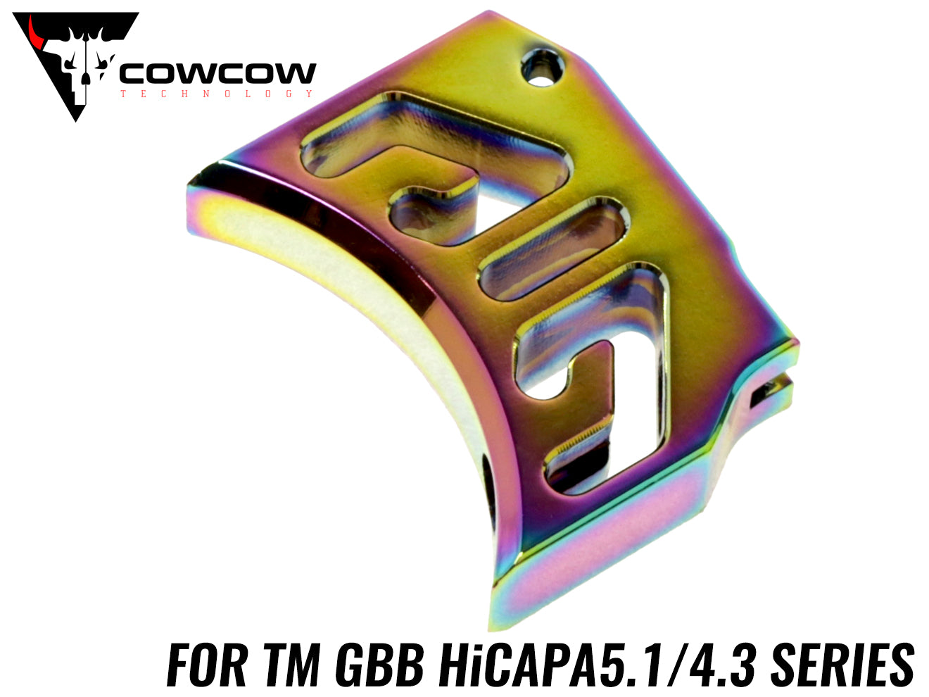 COWCOW TECHNOLOGY アルミ アジャスタブルトリガー T1 TM Hi-CAPAシリーズ [カラー：ブラック / シルバー / ゴールド / レッド / レインボー]