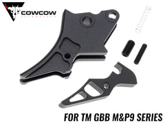 COWCOW TECHNOLOGY A6061 CNCタクティカルトリガー V2 [東京マルイ GBB M&P9用] [カラー：シルバー / ブラック]