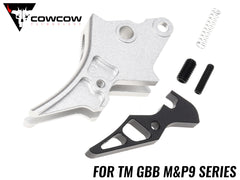 COWCOW TECHNOLOGY A6061 CNCタクティカルトリガー V2 [東京マルイ GBB M&P9用] [カラー：シルバー / ブラック]