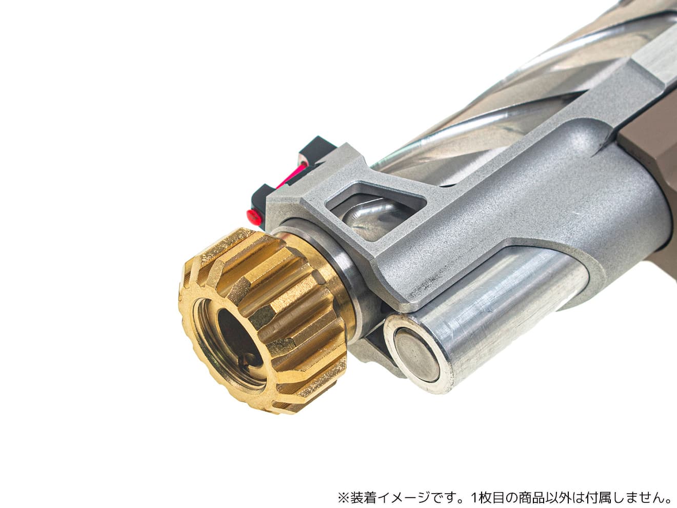 COWCOW TECHNOLOGY A02 サイレンサーアダプター (11mm正ネジ→14mm逆ネジ♂) [カラー：ブラック / ゴールド / レッド / シルバー]