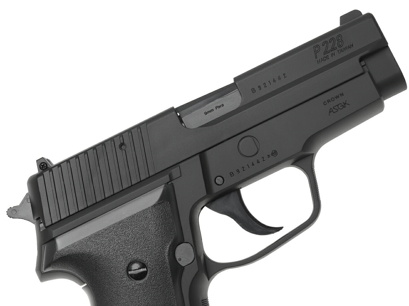 クラウンモデル エアーコッキング P228 スライドストップ 10才以上