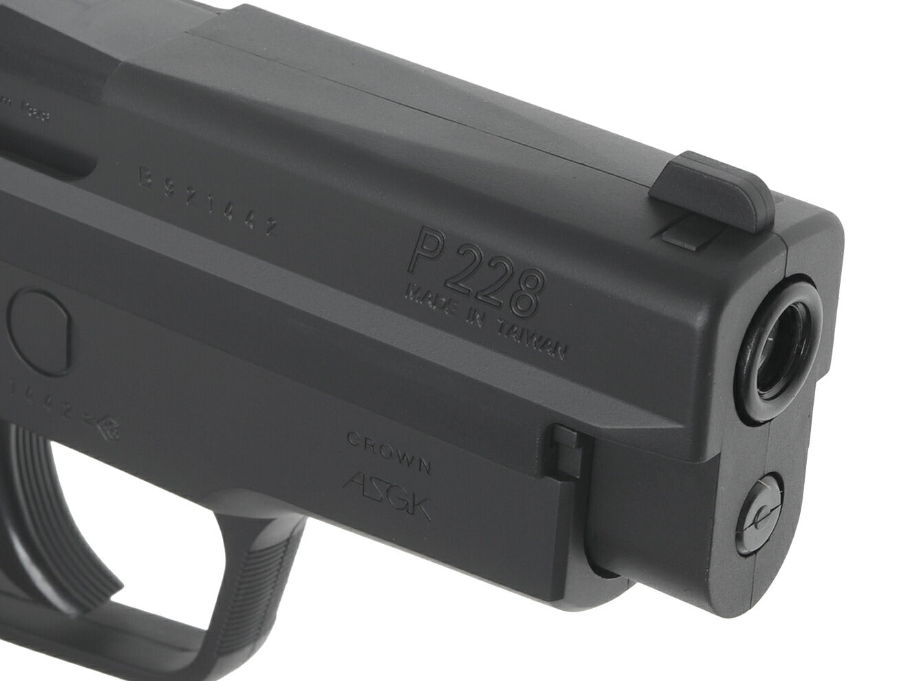 クラウンモデル エアーコッキング P228 スライドストップ 10才以上