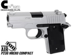 クラウン ハイランク エアーコッキング P238 Micro-Compact 10才以上 [カラー：シルバー / ブラック]