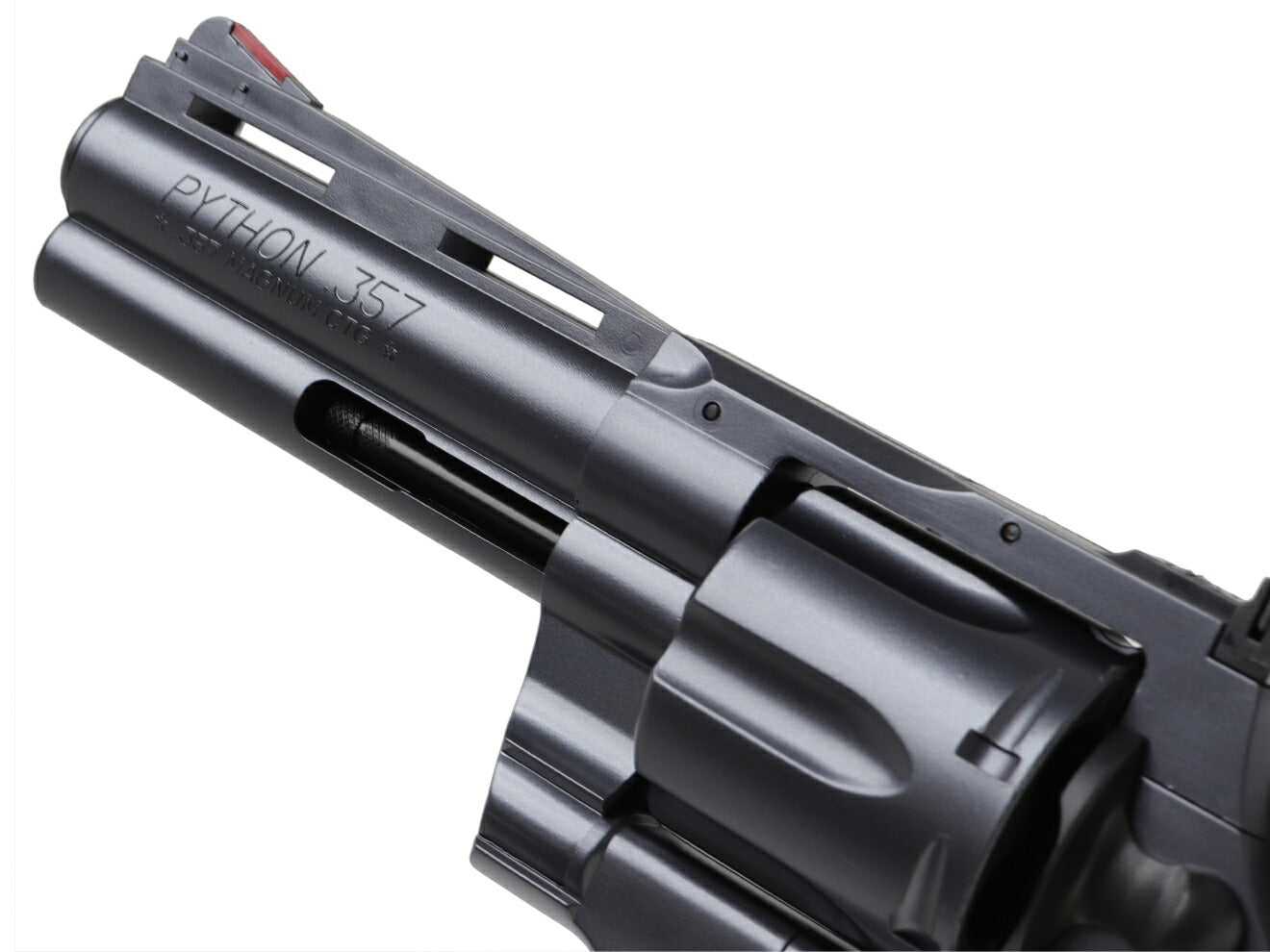 クラウンモデル ホップアップエアリボルバー コルト パイソン 4インチ ブラック 10才以上用モデル