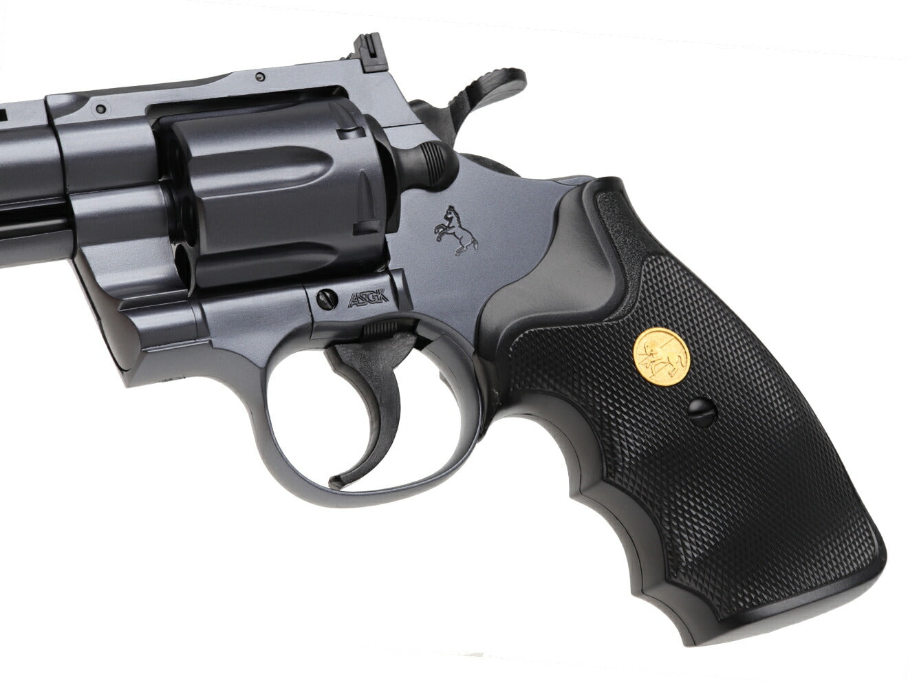 クラウンモデル ホップアップエアリボルバー コルト パイソン 4インチ ブラック 10才以上用モデル